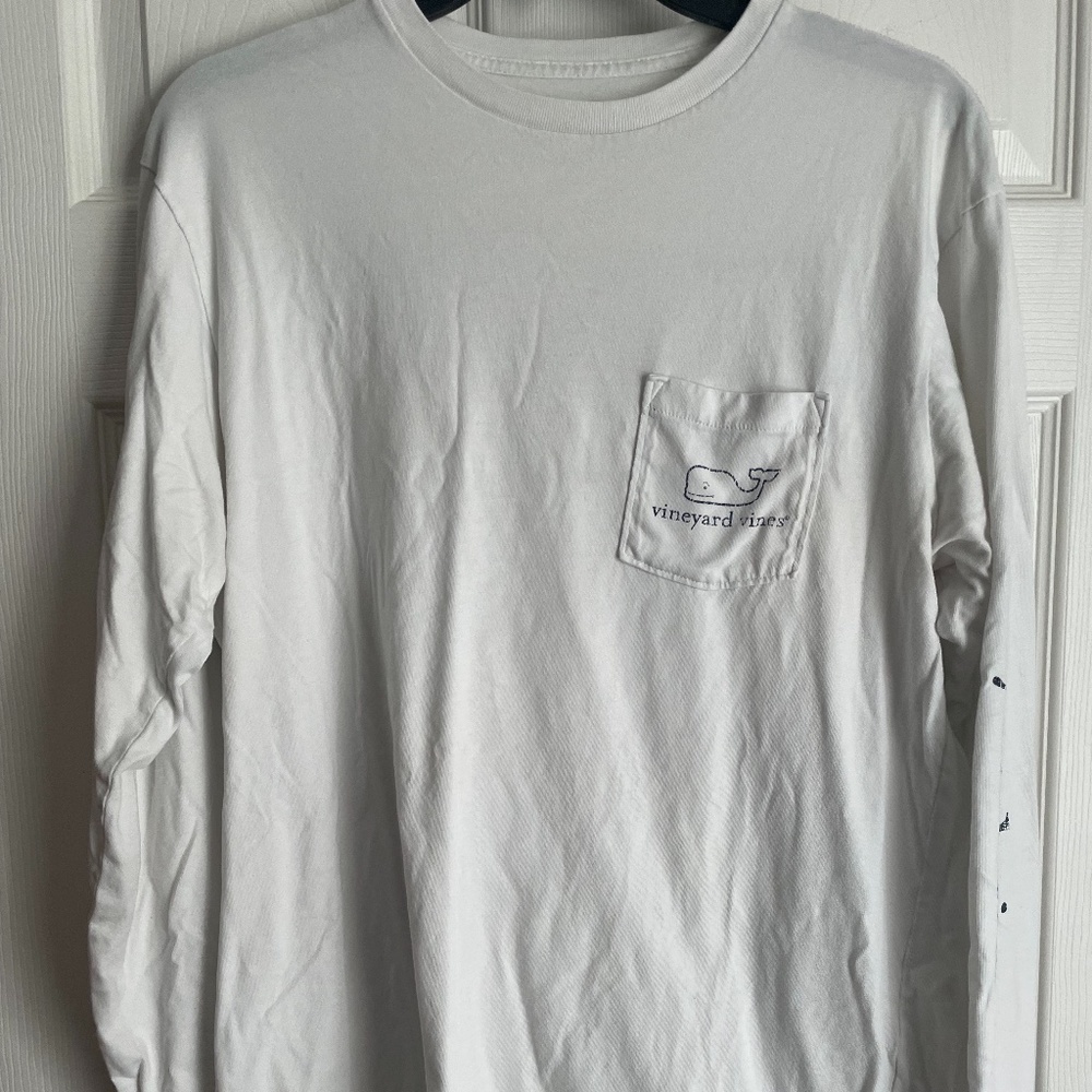 Men's Vineyard Vines white long sleeve shirt size S
